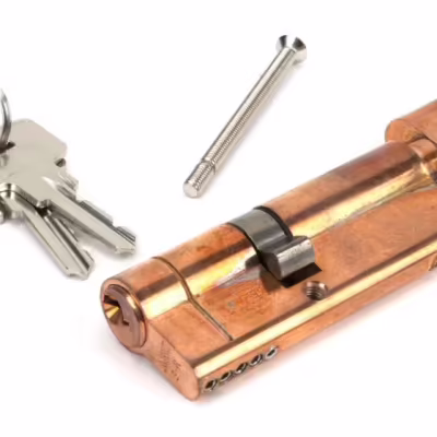 Polished Bronze 35/45T 5pin Euro Cylinder/Thumbturn - Image 3