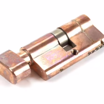 Polished Bronze 30/30 5pin Euro Cylinder/Thumbturn KA - Image 2