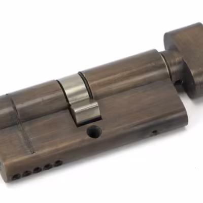 Aged Brass 35/35 5pin Euro Cylinder/Thumbturn KA - Image 1