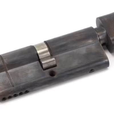 Aged Bronze 40/40 5pin Euro Cylinder/Thumbturn KA