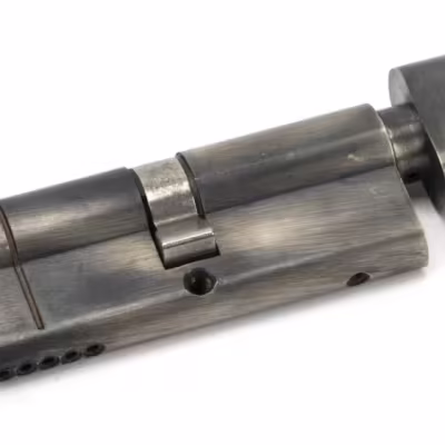 Pewter 40/40 5pin Euro Cylinder/Thumbturn KA