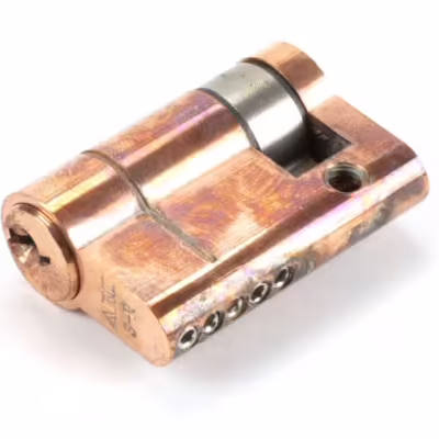 Polished Bronze 35/10 5pin Single Cylinder