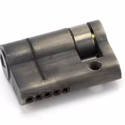 Pewter 35/10 5pin Single Cylinder