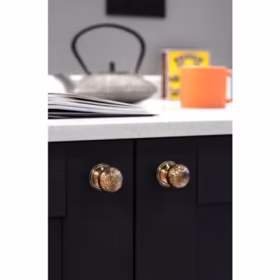 Polished Bronze Hammered Mushroom Cabinet Knob 32mm - Image 4