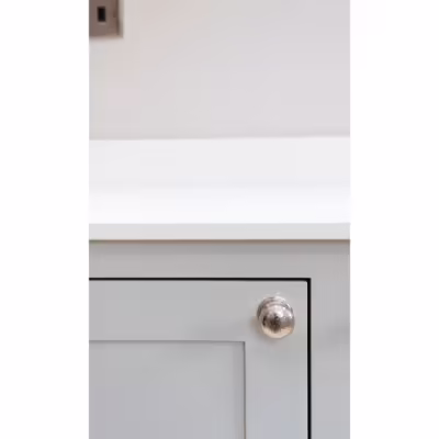 Polished Nickel Hammered Mushroom Cabinet Knob 38mm - Image 4