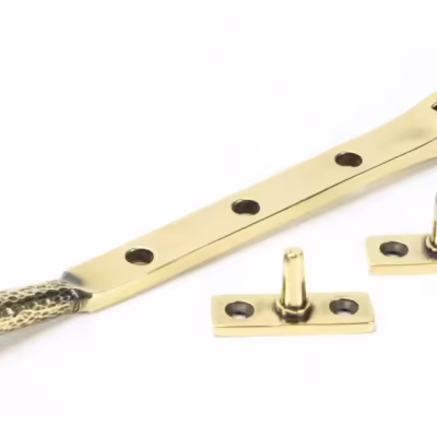 Aged Brass 8" Hammered Newbury Stay