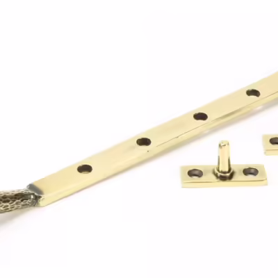 Aged Brass 10" Hammered Newbury Stay