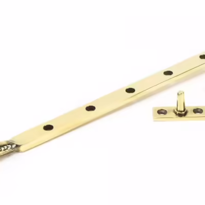Aged Brass 12" Hammered Newbury Stay