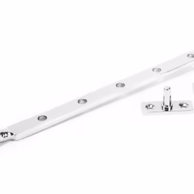 Polished Chrome 12" Hammered Newbury Stay