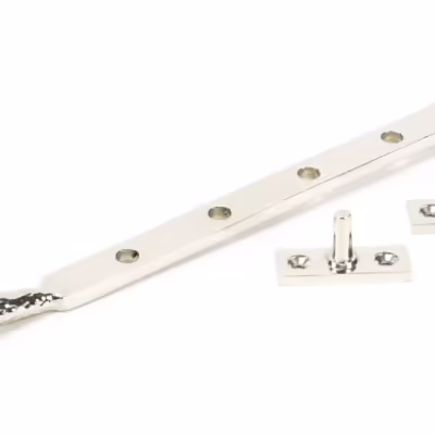 Polished Nickel 10" Hammered Newbury Stay