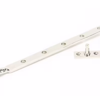 Polished Nickel 12" Hammered Newbury Stay
