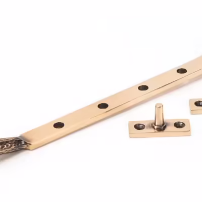Polished Bronze 10" Hammered Newbury Stay