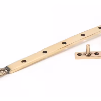 Polished Bronze 12" Hammered Newbury Stay