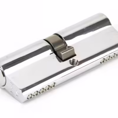 Polished Chrome 40/40 5pin Euro Cylinder KA