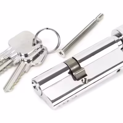 Polished Chrome 35/45T 5pin Euro Cylinder/Thumbturn - Image 3