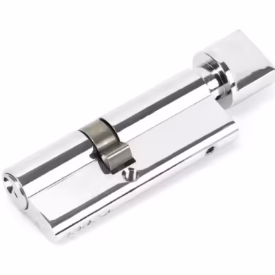 Polished Chrome 35/45T 5pin Euro Cylinder/Thumbturn