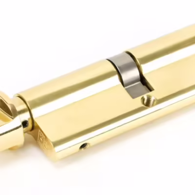 Lacquered Brass 45/45 5pin Euro Cylinder/Thumbturn - Image 3