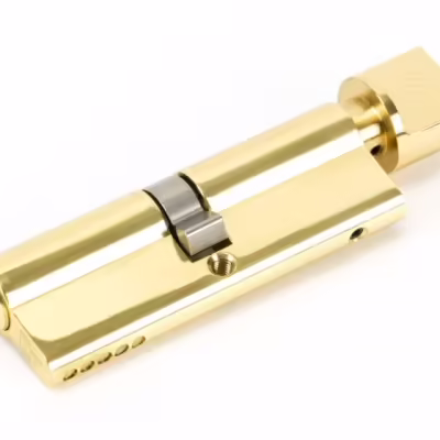 Lacquered Brass 45/45 5pin Euro Cylinder/Thumbturn