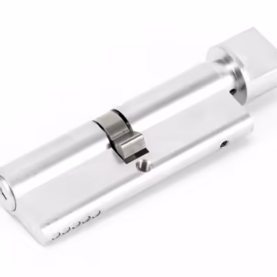 Satin Chrome 45/45 5pin Euro Cylinder/Thumbturn