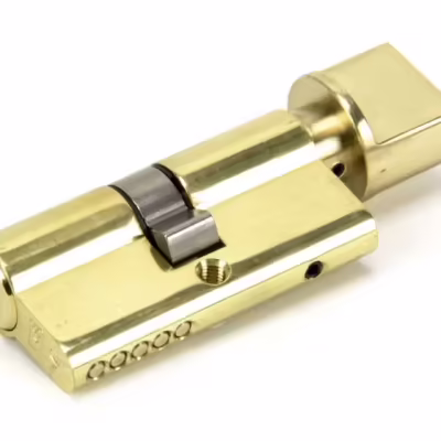 Lacquered Brass 30/30 5pin Euro Cylinder/Thumbturn KA