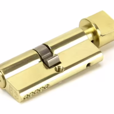 Lacquered Brass 35/35 5pin Euro Cylinder/Thumbturn KA