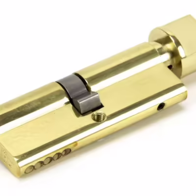 Lacquered Brass 40/40 5pin Euro Cylinder/Thumbturn KA