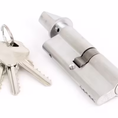 Satin Chrome 40/40 5pin Euro Cylinder/Thumbturn KA