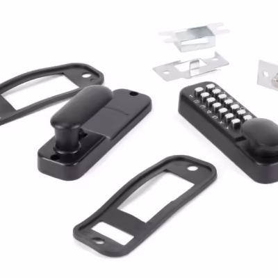 Black Digital Keypad Lock + 60mm Backset Latch Bolt - Image 3