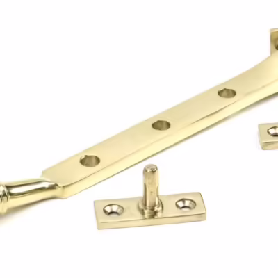 Polished Brass 8" Reeded Stay