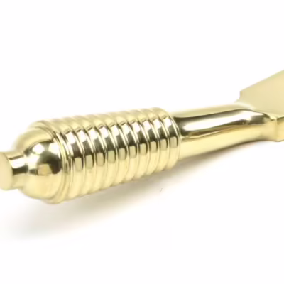 Polished Brass 10" Reeded Stay - Image 2