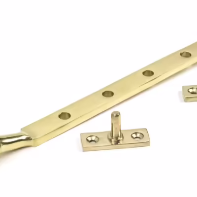 Polished Brass 10" Reeded Stay - Image 1