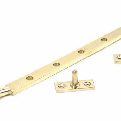 Polished Brass 12" Reeded Stay