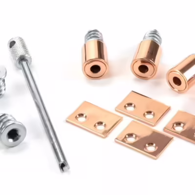 Polished Bronze Secure Stops (Pack of 4)
