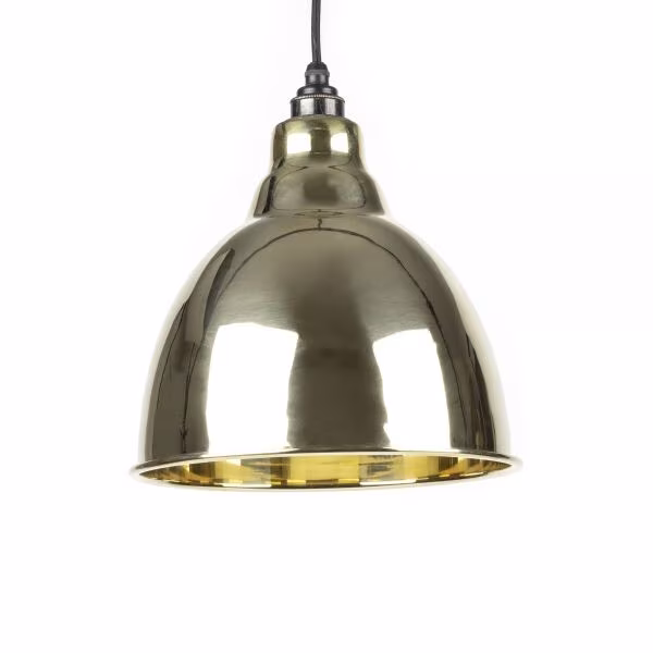 Smooth Brass Brindley Pendant