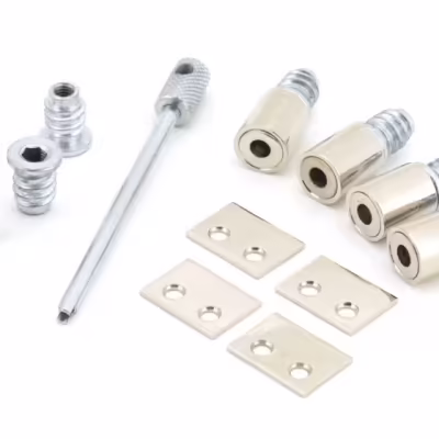 Polished Nickel Secure Stops (Pack of 4)