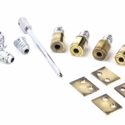 Aged Brass Secure Stops (Pack of 4)