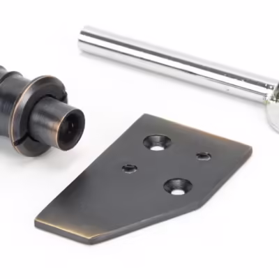 Aged Bronze Key-Flush Sash Stop - Image 2