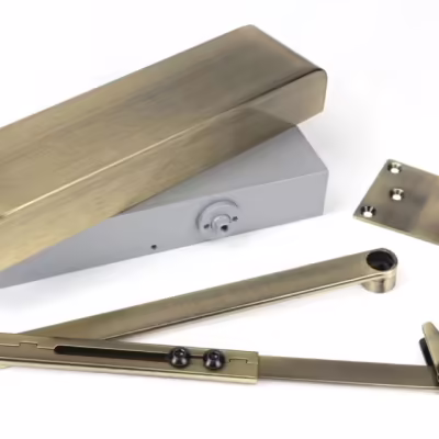 Aged Brass Size 2-5 Door Closer & Cover