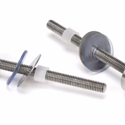Satin SS (304) 100mm Bolt Fixings for T Bar (2)