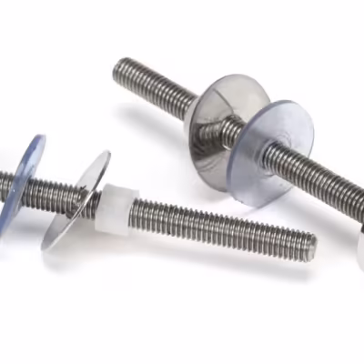 Polished SS (304) 100mm Bolt Fixings for T Bar (2)