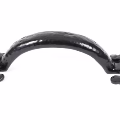 Black Cast 6" Fleur De Lys Pull Handle - Image 2