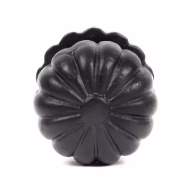 Black Flower Cabinet Knob - Large - Image 2