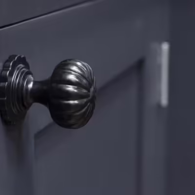 Black Flower Cabinet Knob - Large - Image 4