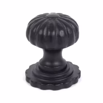 Black Flower Cabinet Knob - Large - Image 1
