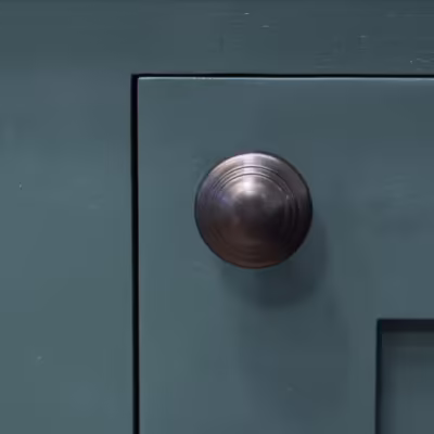 Black Ringed Cabinet Knob - Small - Image 3