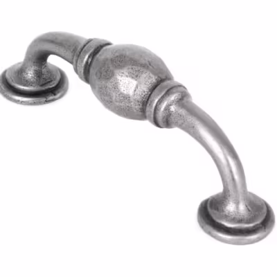 Natural Smooth 5" Hammered D Handle