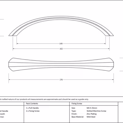 Natural Smooth 7" Shell Pull Handle - Image 4