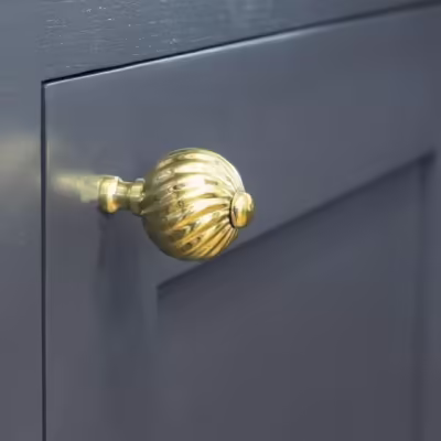 Polished Brass Spiral Cabinet Knob - Small - Image 4