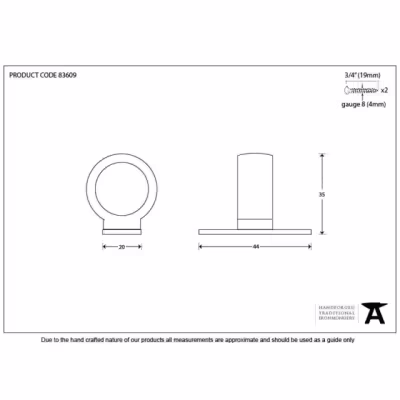 Polished Brass Sash Eye Lift - Image 3