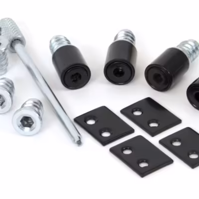 Black Secure Stops (Pack of 4)